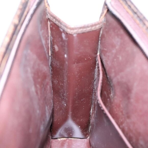 Burberrys Nova Check Clutch Bag Canvas Leather Beige Brown Auth 89716 - Picture 13 of 16